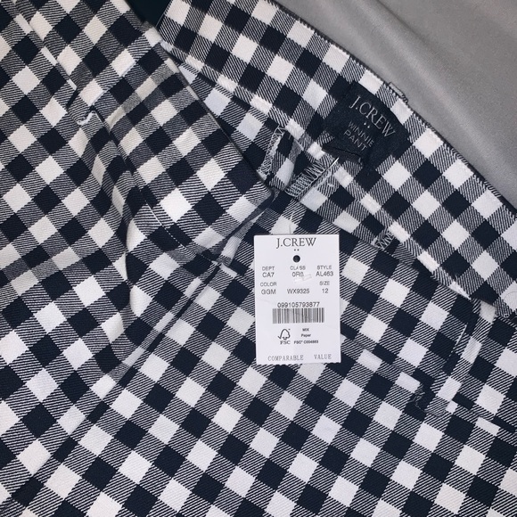 Jcrew gingham print pants size 12 - Picture 4 of 4